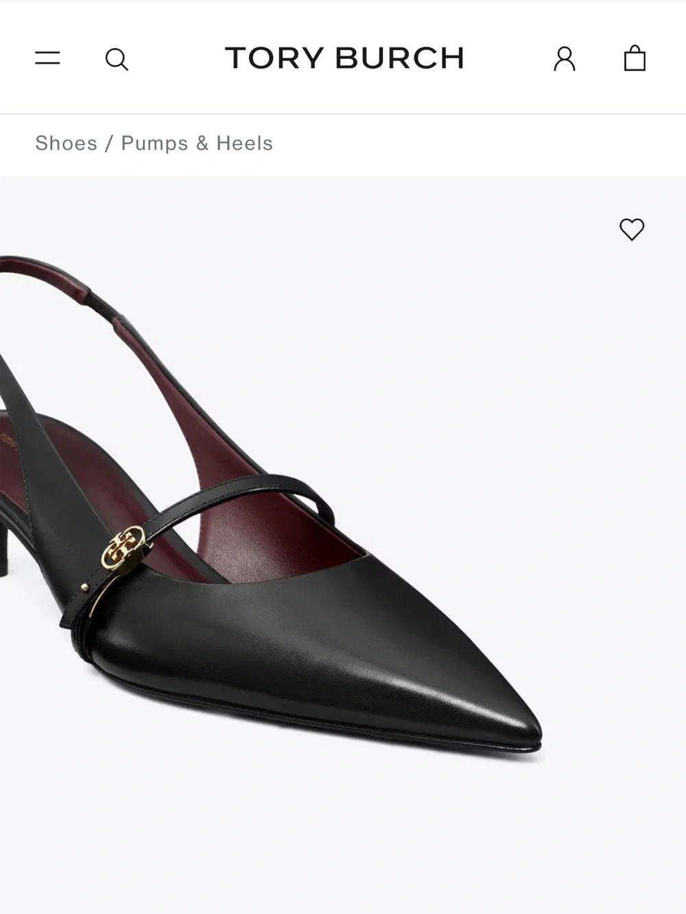 TORY BURCH DOUBLE T BUCKLE MARY JANE SLINGBACK $325 size 10  Perfect Black